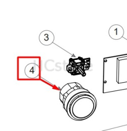 Кнопка нажатия для духового шкафа Haier HOQ-K5AAN3GW